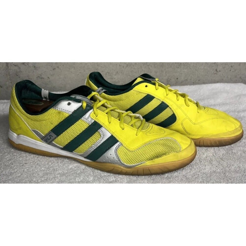 Adidas Men’s Super Sala Ix Indoor Soccer Futsal Shoes Yellow Size 13 - Picture 3 of 9
